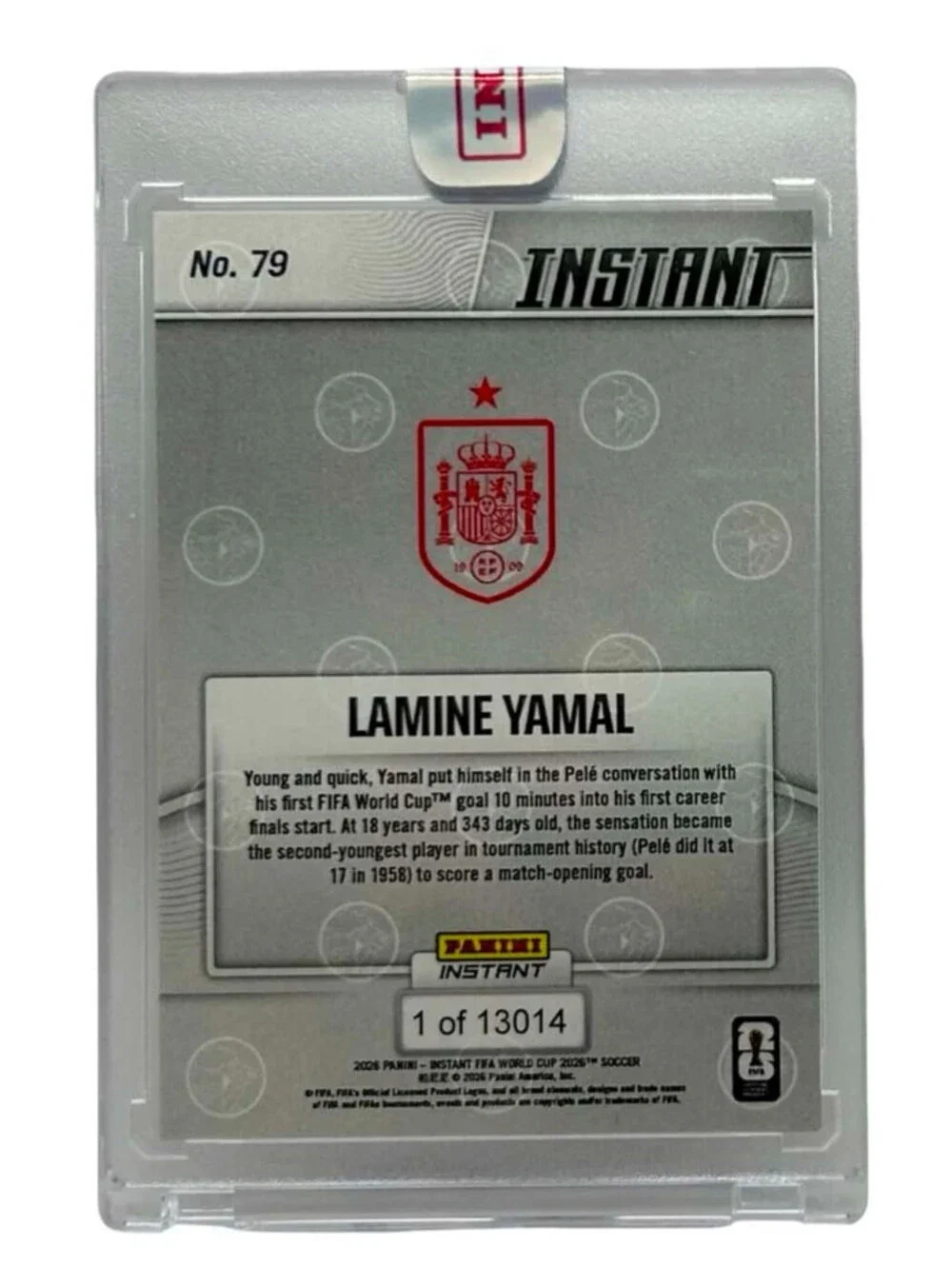 2026 Panini Instant FIFA World Cup  Lamine Yamal  